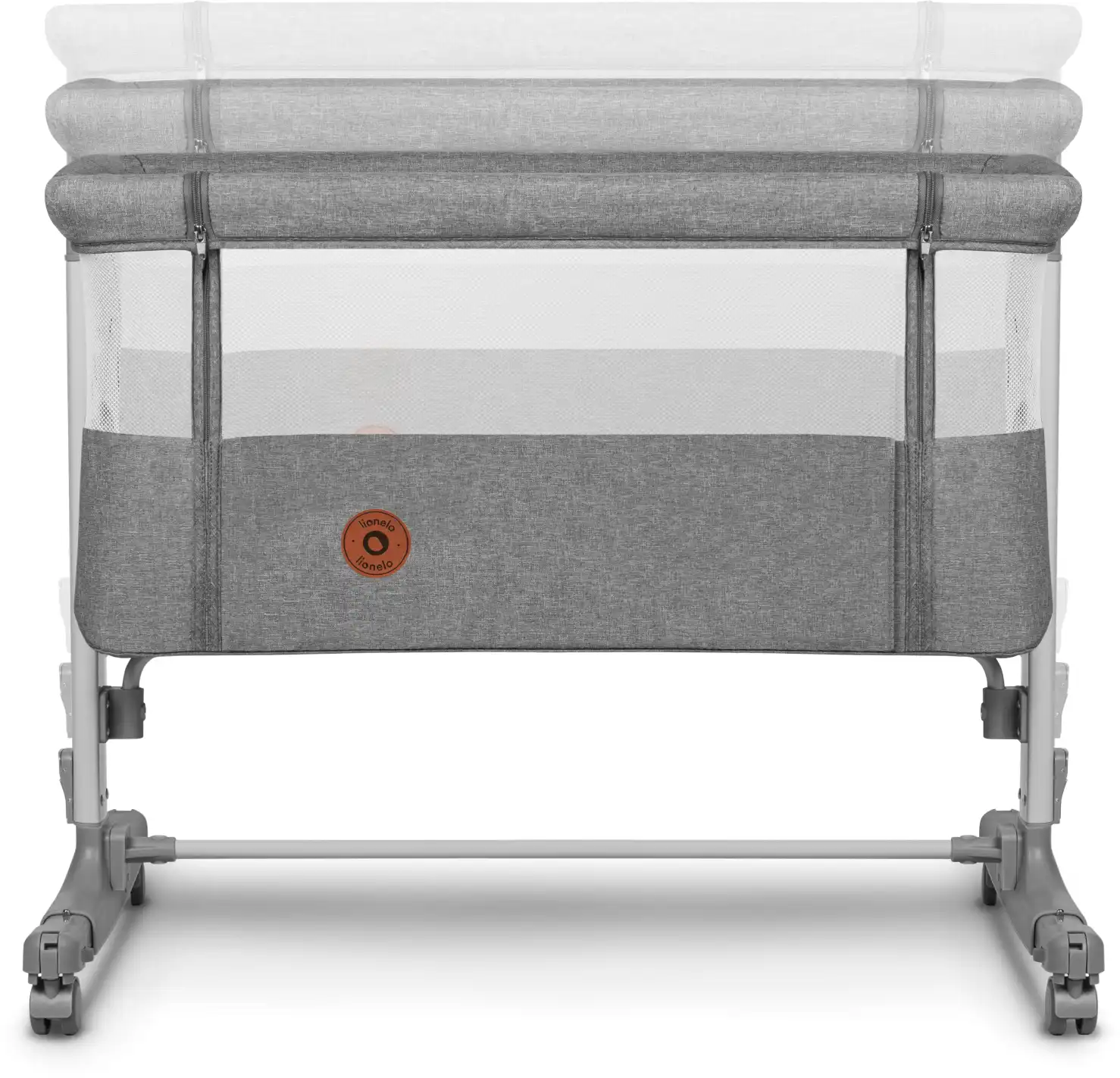 Приставне ліжечко 3 в 1 Lionelo Aurora Grey Concrete